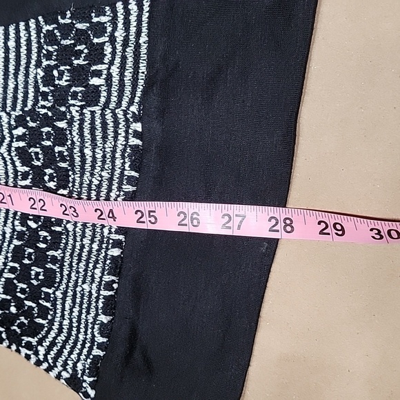 MOD Lusive Size S Black & White Cardigan Sweater with Pockets, Gently Used Cond. - Picture 10 of 12